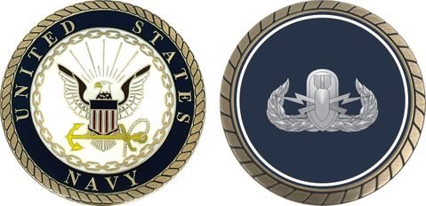 Navy Basic Explosive Ordnance Disposal Challenge Coin