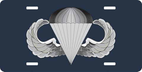 Navy Basic Parachutist License Plate