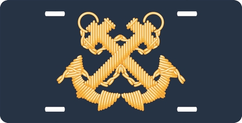 Navy Boatswain Officer License Plate