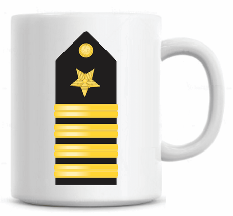 Navy Captain Shoulder Board Coffee Mug
