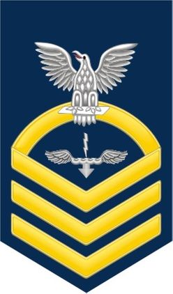 Navy Chief Gold E-7 Aviation Antisubmarine War Technician AX Decal Sticker