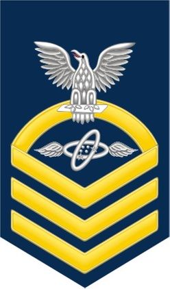 Navy Chief Gold E-7 Aviation Electronics Technician AT Decal Sticker