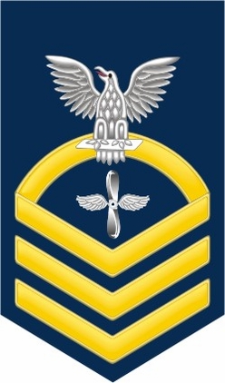 Navy Chief Gold E-7 Aviation Machinist's Mate AD Decal Sticker