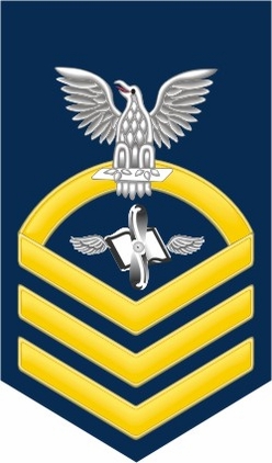 Navy Chief Gold E-7 Aviation Maintenance Technician AZ Decal Sticker