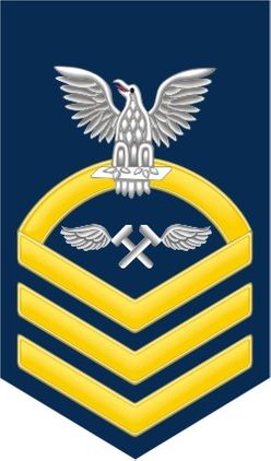 Navy Chief Gold E-7 Aviation Structural Mechanic AM Decal Sticker