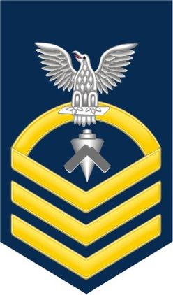 Navy Chief Gold E-7 Builder BU Decal Sticker