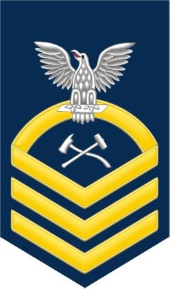 Navy Chief Gold E-7 Damage Controlman DC Decal Sticker