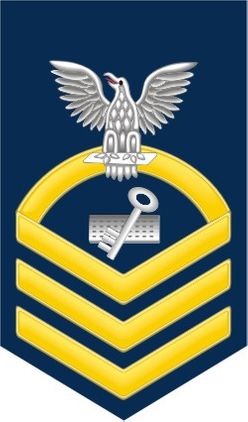 Navy Chief Gold E-7 Disbursing Clerk DK Decal Sticker