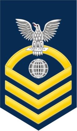 Navy Chief Gold E-7 Electrician's Mate EM Decal Sticker