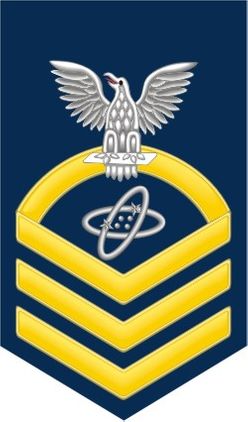 Navy Chief Gold E-7 Electronics Technician ET Decal Sticker