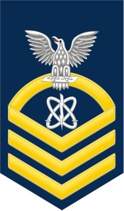 Navy Chief Gold E-7 Electronics Warfare Technician EW Decal Sticker