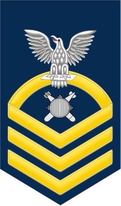 Navy Chief Gold E-7 Explosive Ordinance Disposal EOD Decal Sticker