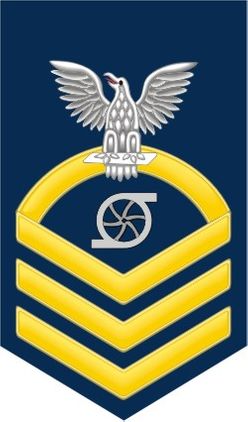Navy Chief Gold E-7 Gas Turbine Systems Technician GS Decal Sticker