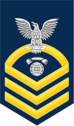 Navy Chief Gold E-7 Interior Communications Technician IC Decal Sticker