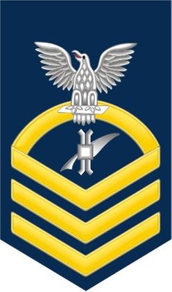 Navy Chief Gold E-7 Legalman LN Decal Sticker