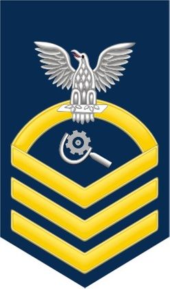 Navy Chief Gold E-7 Machinery Repairman MR Decal Sticker