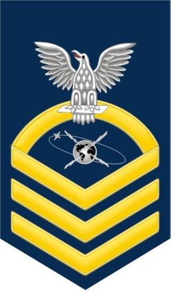 Navy Chief Gold E-7 Mass Communications MC Decal Sticker