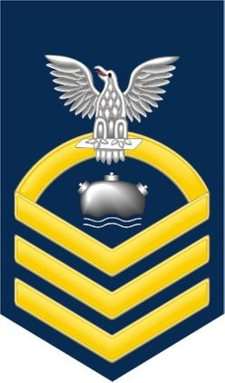 Navy Chief Gold E-7 Mineman MN Decal Sticker