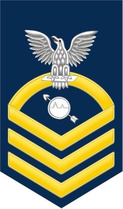 Navy Chief Gold E-7 Operations Specialist OS Decal Sticker