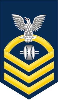 Navy Chief Gold E-7 Opticalman OP Decal Sticker