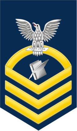 Navy Chief Gold E-7 Personnelman PS Decal Sticker
