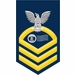Navy Chief Gold E-7 Postal Clerk PC Decal Sticker
