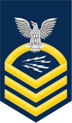 Navy Chief Gold E-7 Radioman RM Decal Sticker
