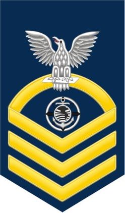 Navy Chief Gold E-7 Religious Program RP Decal Sticker