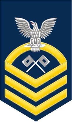 Navy Chief Gold E-7 Signalman SM Decal Sticker