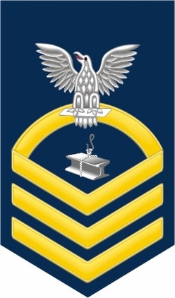Navy Chief Gold E-7 Steelworkers SW Decal Sticker