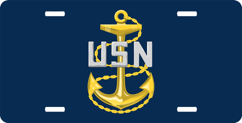 Navy Chief Petty Officer License Plate