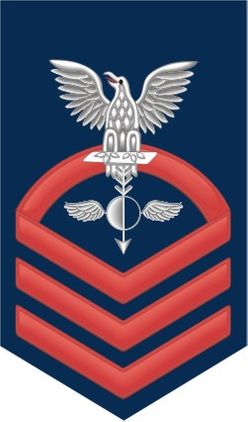 Navy Chief Red E-7 Aerographers Mate AG Decal Sticker