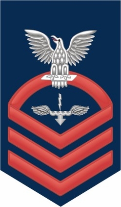 Navy Chief Red E-7 Aviation Antisubmarine War Technician AX Decal Sticker