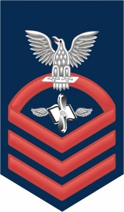 Navy Chief Red E-7 Aviation Maintenance Technician AZ Decal Sticker