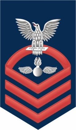Navy Chief Red E-7 Aviation Ordnanceman AO Decal Sticker
