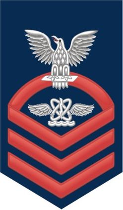 Navy Chief Red E-7 Aviation Warfare Technician AW Decal Sticker