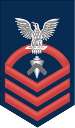 Navy Chief Red E-7 Builder BU Decal Sticker