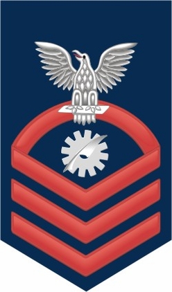 Navy Chief Red E-7 Data Processing Technician DP Decal Sticker