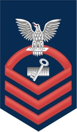 Navy Chief Red E-7 Disbursing Clerk DK Decal Sticker