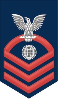 Navy Chief Red E-7 Electrician's Mate EM Decal Sticker