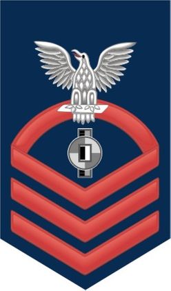 Navy Chief Red E-7 Engineering Aid EA Decal Sticker