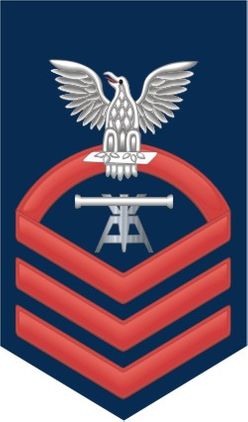 Navy Chief Red E-7 Fire Control Technician FT Decal Sticker
