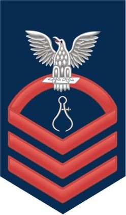 Navy Chief Red E-7 Instrumentman IM Decal Sticker