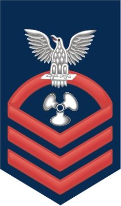 Navy Chief Red E-7 Machinist's Mate MM Decal Sticker