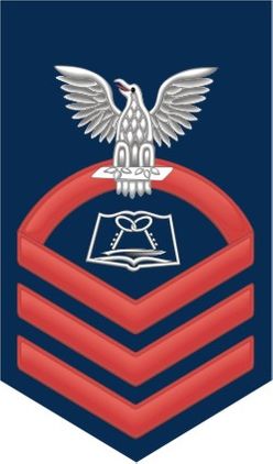 Navy Chief Red E-7 Mess Manager Specialist MS Decal Sticker
