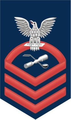 Navy Chief Red E-7 Molder ML Decal Sticker