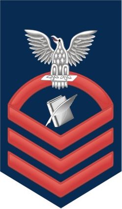 Navy Chief Red E-7 Personnelman PS Decal Sticker