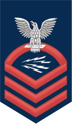 Navy Chief Red E-7 Radioman RM Decal Sticker