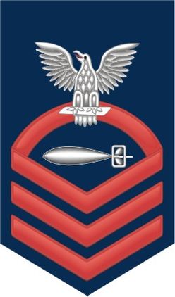 Navy Chief Red E-7 Torpedoman's Mate TM Decal Sticker