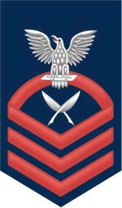 Navy Chief Red E-7 Yeoman YN Decal Sticker